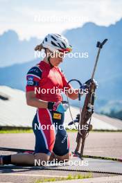 28.06.2024, Lavaze, Italy (ITA): Ingrid Landmark Tandrevold (NOR) - Biathlon summer training, Lavaze (ITA). www.nordicfocus.com. © Barbieri/NordicFocus. Every downloaded picture is fee-liable.