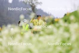 21.05.2024, Lenzerheide, Switzerland (SUI): Lena Haecki-Gross (SUI), Lydia Hiernickel (SUI), (l-r) - Biathlon summer training, Lenzerheide (SUI). www.nordicfocus.com. © Manzoni/NordicFocus. Every downloaded picture is fee-liable.