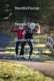 21.10.2024, Lavaze, Italy (ITA): Juni Arnekleiv (NOR), Maren Hjelmeset Kirkeeide (NOR), (l-r)  - Biathlon summer training, Lavaze (ITA). www.nordicfocus.com. © Vanzetta/NordicFocus. Every downloaded picture is fee-liable.