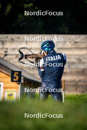 29.09.2024, Lavaze, Italy (ITA): Lukas Hofer (ITA) - Biathlon summer training, Lavaze (ITA). www.nordicfocus.com. © Barbieri/NordicFocus. Every downloaded picture is fee-liable.