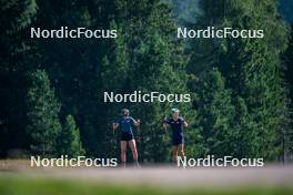 31.07.2024, Lavaze, Italy (ITA): Lea Rothschopf (AUT), Anna Gandler (AUT), (l-r)  - Biathlon summer training, Lavaze (ITA). www.nordicfocus.com. © Barbieri/NordicFocus. Every downloaded picture is fee-liable.