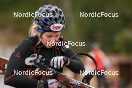 13.10.2024, Ramsau am Dachstein, Austria (AUT): Lisa Theresa Hauser (AUT) - Biathlon summer training, Ramsau am Dachstein (AUT). www.nordicfocus.com. © Manzoni/NordicFocus. Every downloaded picture is fee-liable.