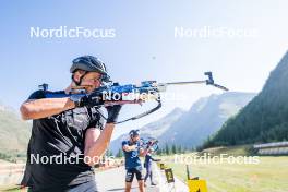 29.08.2024, Bessans, France (FRA): Emilien Jacquelin (FRA) - Biathlon summer training, Bessans (FRA). www.nordicfocus.com. © Authamayou/NordicFocus. Every downloaded picture is fee-liable.