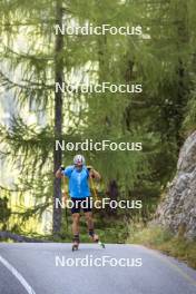 27.08.2024, Martell, Italy (ITA): Giacomel Tommaso (ITA) - Biathlon summer training, Martell (ITA). www.nordicfocus.com. © Vanzetta/NordicFocus. Every downloaded picture is fee-liable.