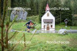 26.08.2024, Martell, Italy (ITA): Tommaso Giacomel (ITA), Patrick Braunhofer (ITA), (l-r) - Biathlon summer training, Martell (ITA). www.nordicfocus.com. © Vanzetta/NordicFocus. Every downloaded picture is fee-liable.