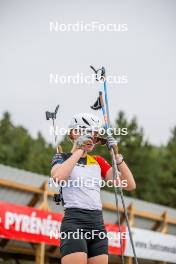 20.09.2024, Font-Romeu, France (FRA): Maya Cloetens (BEL) - Biathlon summer training, Font-Romeu (FRA). www.nordicfocus.com. © Authamayou/NordicFocus. Every downloaded picture is fee-liable.