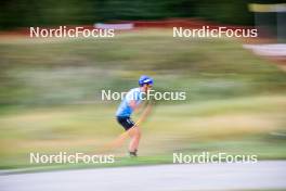 29.08.2024, Bessans, France (FRA): Oscar Lombardot (FRA) - Biathlon summer training, Bessans (FRA). www.nordicfocus.com. © Authamayou/NordicFocus. Every downloaded picture is fee-liable.