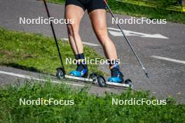 31.07.2024, Lavaze, Italy (ITA): Salomon boots   - Biathlon summer training, Lavaze (ITA). www.nordicfocus.com. © Barbieri/NordicFocus. Every downloaded picture is fee-liable.