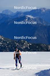 14.10.2024, Ramsau am Dachstein, Austria (AUT): Julia Simon (FRA) - Biathlon summer training, Dachsteinglacier, Ramsau am Dachstein (AUT). www.nordicfocus.com. © Manzoni/NordicFocus. Every downloaded picture is fee-liable.