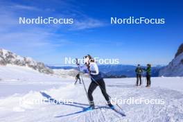 12.10.2024, Ramsau am Dachstein, Austria (AUT): Gilonne Guigonnat (FRA) - Biathlon summer training, Dachsteinglacier, Ramsau am Dachstein (AUT). www.nordicfocus.com. © Manzoni/NordicFocus. Every downloaded picture is fee-liable.