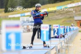 16.09.2024, Lenzerheide, Switzerland (SUI): Fabien Claude (FRA) - Biathlon summer training, Lenzerheide (SUI). www.nordicfocus.com. © Manzoni/NordicFocus. Every downloaded picture is fee-liable.