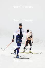 11.10.2024, Ramsau am Dachstein, Austria (AUT): Julia Simon (FRA), Oceane Michelon (FRA), (l-r) - Biathlon summer training, Ramsau am Dachstein (AUT). www.nordicfocus.com. © Manzoni/NordicFocus. Every downloaded picture is fee-liable.