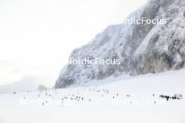 11.10.2024, Ramsau am Dachstein, Austria (AUT): Event Feature: Overview over the glacier with the Biathlon track - Biathlon summer training, Ramsau am Dachstein (AUT). www.nordicfocus.com. © Manzoni/NordicFocus. Every downloaded picture is fee-liable.