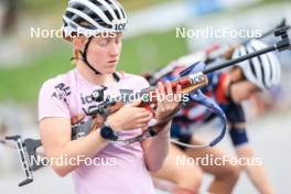 05.09.2024, Lenzerheide, Switzerland (SUI): Maren Kirkeeide (NOR) - Biathlon summer training, Lenzerheide (SUI). www.nordicfocus.com. © Manzoni/NordicFocus. Every downloaded picture is fee-liable.