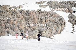 19.06.2024, Tignes, France (FRA): Flora Dolci (FRA), Lou Jeanmonnot (FRA), (l-r) - Biathlon summer training, Tignes (FRA). www.nordicfocus.com. © Authamayou/NordicFocus. Every downloaded picture is fee-liable.