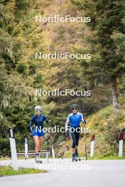 30.09.2024, Lavaze, Italy (ITA): Hannah Auchentaller (ITA), Sara Scattolo (ITA), (l-r) - Biathlon summer training, Lavaze (ITA). www.nordicfocus.com. © Barbieri/NordicFocus. Every downloaded picture is fee-liable.