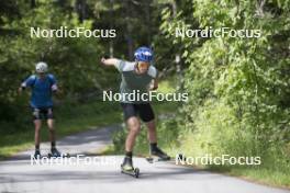 18.06.2024, Correncon-en-Vercors, France (FRA): Oscar Lombardot (FRA) - Biathlon summer training, Correncon-en-Vercors (FRA). www.nordicfocus.com. © Joly/NordicFocus. Every downloaded picture is fee-liable.