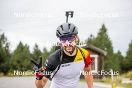 20.09.2024, Font-Romeu, France (FRA): César Beauvais (BEL) - Biathlon summer training, Font-Romeu (FRA). www.nordicfocus.com. © Authamayou/NordicFocus. Every downloaded picture is fee-liable.