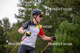 20.09.2024, Font-Romeu, France (FRA): Marek Mackels (BEL) - Biathlon summer training, Font-Romeu (FRA). www.nordicfocus.com. © Authamayou/NordicFocus. Every downloaded picture is fee-liable.