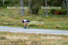 20.09.2024, Font-Romeu, France (FRA): César Beauvais (BEL) - Biathlon summer training, Font-Romeu (FRA). www.nordicfocus.com. © Authamayou/NordicFocus. Every downloaded picture is fee-liable.