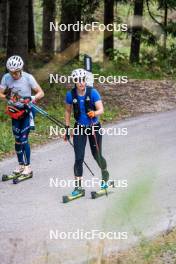 30.09.2024, Lavaze, Italy (ITA): Michela Carrara (ITA), Samuela Comola (ITA), (l-r) - Biathlon summer training, Lavaze (ITA). www.nordicfocus.com. © Barbieri/NordicFocus. Every downloaded picture is fee-liable.