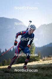 22.10.2024, Lavaze, Italy (ITA): Endre Stroemsheim (NOR) - Biathlon summer training, Lavaze (ITA). www.nordicfocus.com. © Vanzetta/NordicFocus. Every downloaded picture is fee-liable.