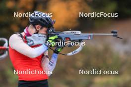 13.10.2024, Ramsau am Dachstein, Austria (AUT): Felix Ullmann (SUI) - Biathlon summer training, Ramsau am Dachstein (AUT). www.nordicfocus.com. © Manzoni/NordicFocus. Every downloaded picture is fee-liable.