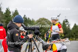 20.09.2024, Font-Romeu, France (FRA): Margit Soerensen (NOR), Coach Team Belgium - Biathlon summer training, Font-Romeu (FRA). www.nordicfocus.com. © Authamayou/NordicFocus. Every downloaded picture is fee-liable.