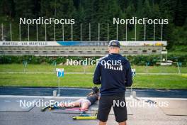 17.07.2024, Martell, Italy (ITA): Jonne Kahkonen (FIN) - Biathlon summer training, Martell (ITA). www.nordicfocus.com. © Barbieri/NordicFocus. Every downloaded picture is fee-liable.