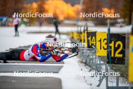 07.11.2024, Bessans, France (FRA): Damien Levet (FRA) - Biathlon summer training, Bessans (FRA). www.nordicfocus.com. © Authamayou/NordicFocus. Every downloaded picture is fee-liable.