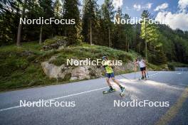 27.08.2024, Martell, Italy (ITA): Elia Zeni (ITA), Patrick Braunhofer (ITA), (l-r) - Biathlon summer training, Martell (ITA). www.nordicfocus.com. © Vanzetta/NordicFocus. Every downloaded picture is fee-liable.