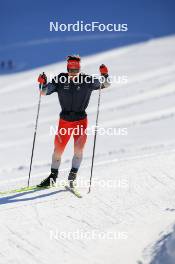 14.10.2024, Ramsau am Dachstein, Austria (AUT): Joscha Burkhalter (SUI) - Biathlon summer training, Dachsteinglacier, Ramsau am Dachstein (AUT). www.nordicfocus.com. © Manzoni/NordicFocus. Every downloaded picture is fee-liable.