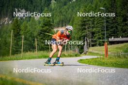 17.07.2024, Martell, Italy (ITA): Mirco Romanin (ITA) - Biathlon summer training, Martell (ITA). www.nordicfocus.com. © Barbieri/NordicFocus. Every downloaded picture is fee-liable.