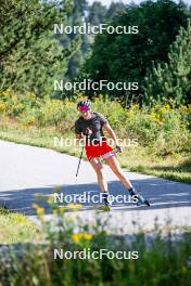 17.08.2024, Font-Romeu, France (FRA): Eva Laine (FRA) - Biathlon summer training, Font-Romeu (FRA). www.nordicfocus.com. © Authamayou/NordicFocus. Every downloaded picture is fee-liable.