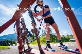 28.06.2024, Lavaze, Italy (ITA): Juni Arnekleiv (NOR) - Biathlon summer training, Lavaze (ITA). www.nordicfocus.com. © Barbieri/NordicFocus. Every downloaded picture is fee-liable.