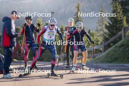 22.10.2024, Lavaze, Italy (ITA): Tarjei Boe (NOR), Ida Lien (NOR), (l-r)  - Biathlon summer training, Lavaze (ITA). www.nordicfocus.com. © Vanzetta/NordicFocus. Every downloaded picture is fee-liable.