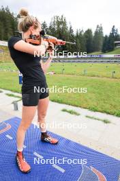 05.09.2024, Lenzerheide, Switzerland (SUI): Elisa Gasparin (SUI) - Biathlon summer training, Lenzerheide (SUI). www.nordicfocus.com. © Manzoni/NordicFocus. Every downloaded picture is fee-liable.