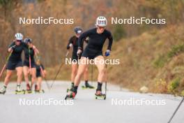 13.10.2024, Ramsau am Dachstein, Austria (AUT): Lena Haecki-Gross (SUI), Lea Meier (SUI), Lisa Theresa Hauser (AUT), Amy Baserga (SUI), (l-r) - Biathlon summer training, Ramsau am Dachstein (AUT). www.nordicfocus.com. © Manzoni/NordicFocus. Every downloaded picture is fee-liable.