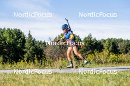 05.09.2024, Font-Romeu, France (FRA): Anna Magnusson (SWE) - Biathlon summer training, Font-Romeu (FRA). www.nordicfocus.com. © Authamayou/NordicFocus. Every downloaded picture is fee-liable.