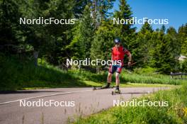 27.06.2024, Lavaze, Italy (ITA): Johannes Dale-Skjevdal (NOR) - Biathlon summer training, Lavaze (ITA). www.nordicfocus.com. © Barbieri/NordicFocus. Every downloaded picture is fee-liable.