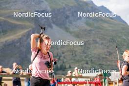 29.08.2024, Bessans, France (FRA): Oceane Michelon (FRA) - Biathlon summer training, Bessans (FRA). www.nordicfocus.com. © Authamayou/NordicFocus. Every downloaded picture is fee-liable.