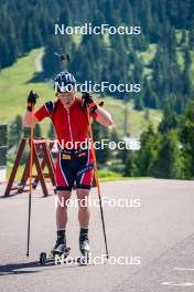 27.06.2024, Lavaze, Italy (ITA): Johannes Dale-Skjevdal (NOR) - Biathlon summer training, Lavaze (ITA). www.nordicfocus.com. © Barbieri/NordicFocus. Every downloaded picture is fee-liable.