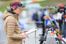 16.09.2024, Lenzerheide, Switzerland (SUI): Sandra Flunger (AUT) coach Team Switzerland - Biathlon summer training, Lenzerheide (SUI). www.nordicfocus.com. © Manzoni/NordicFocus. Every downloaded picture is fee-liable.