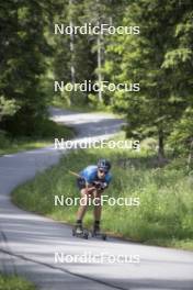 18.06.2024, Correncon-en-Vercors, France (FRA): Quentin Fillon Maillet (FRA) - Biathlon summer training, Correncon-en-Vercors (FRA). www.nordicfocus.com. © Joly/NordicFocus. Every downloaded picture is fee-liable.