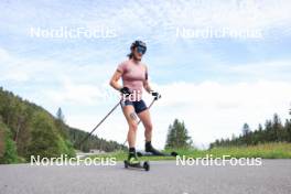 12.06.2024, Premanon, France (FRA): Lou Jeanmonnot (FRA) - Biathlon summer training, Premanon (FRA). www.nordicfocus.com. © Manzoni/NordicFocus. Every downloaded picture is fee-liable.