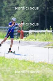 18.07.2024, Lenzerheide, Switzerland (SUI): Maxime Germain (USA) - Biathlon summer training, Lenzerheide (SUI). www.nordicfocus.com. © Manzoni/NordicFocus. Every downloaded picture is fee-liable.