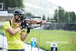 27.08.2024, Martell, Italy (ITA): Elia Zeni (ITA) - Biathlon summer training, Martell (ITA). www.nordicfocus.com. © Vanzetta/NordicFocus. Every downloaded picture is fee-liable.