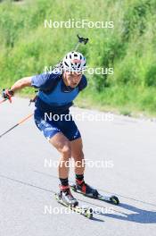 18.07.2024, Lenzerheide, Switzerland (SUI): Vincent Bonacci (USA) - Biathlon summer training, Lenzerheide (SUI). www.nordicfocus.com. © Manzoni/NordicFocus. Every downloaded picture is fee-liable.