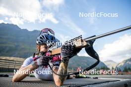 29.08.2024, Bessans, France (FRA): Lou Jeanmonnot (FRA) - Biathlon summer training, Bessans (FRA). www.nordicfocus.com. © Authamayou/NordicFocus. Every downloaded picture is fee-liable.