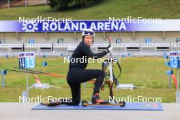 16.09.2024, Lenzerheide, Switzerland (SUI): Caroline Colombo (FRA) - Biathlon summer training, Lenzerheide (SUI). www.nordicfocus.com. © Manzoni/NordicFocus. Every downloaded picture is fee-liable.